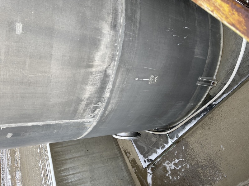 29036 gallon Peacock Inc, Aluminum Storage Tank For Hydrogen Peroxide, 15' diameter x 27' H, 132000 Liters - Image 6