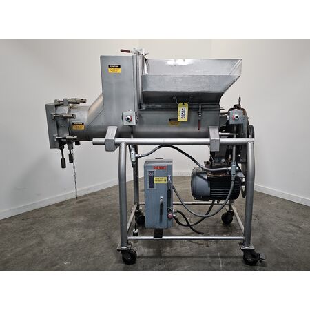 Stainless Steel Cheese Screw Extruder, 15 HP, 12" x 56" auger - Image 2