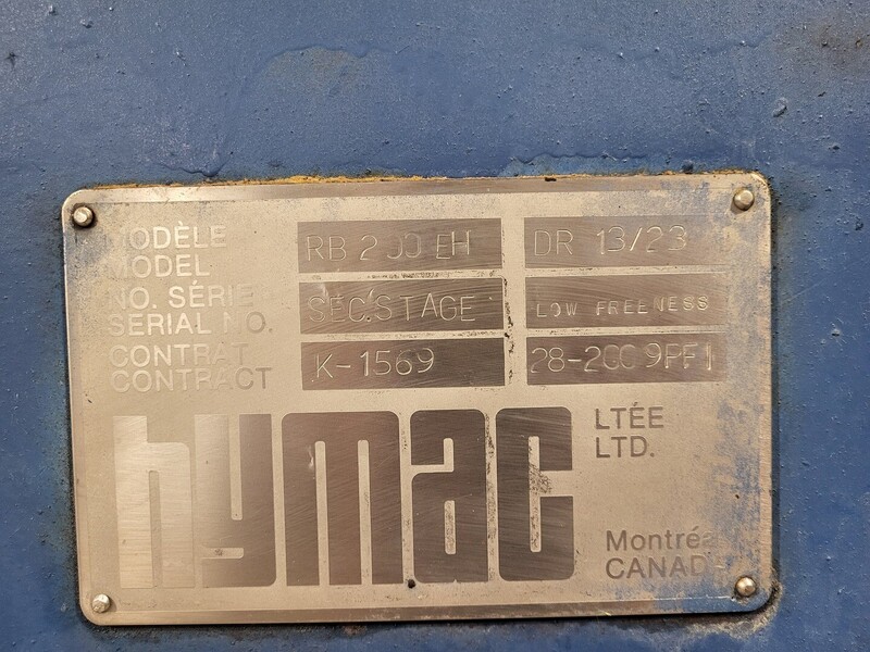 Hymac #RB200EH, Second Stage Low Density Cleaner, Low Freeness, S/N 28-2009PF1 - Image 2