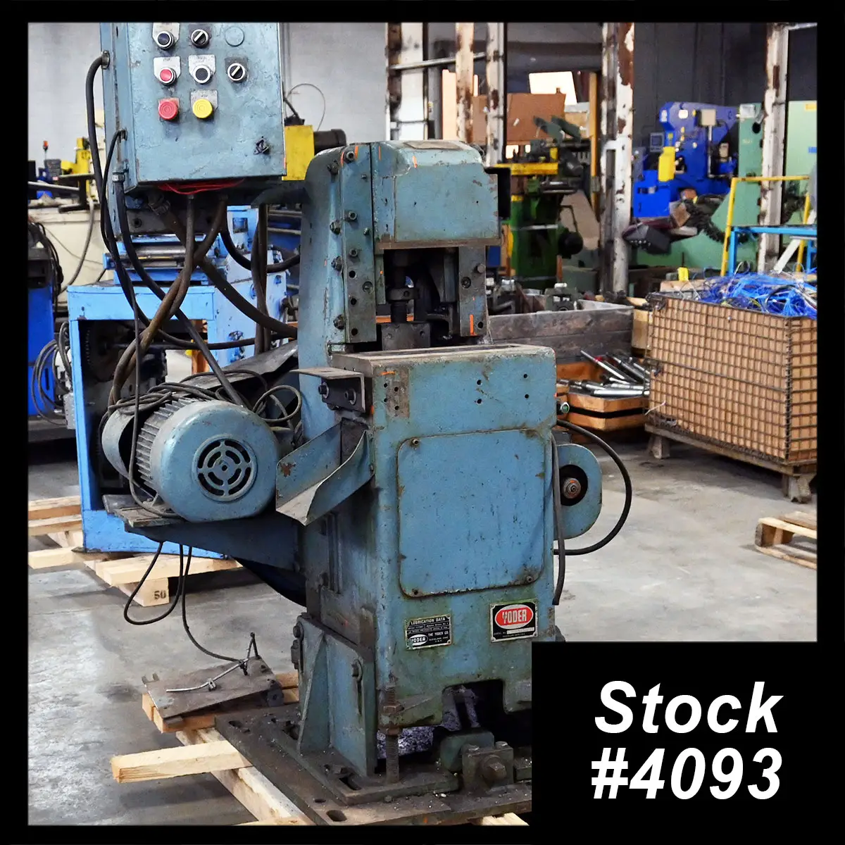25 Ton, Yoder #P25, cut-off press, 2.25 stroke, 6" SH - Image 1