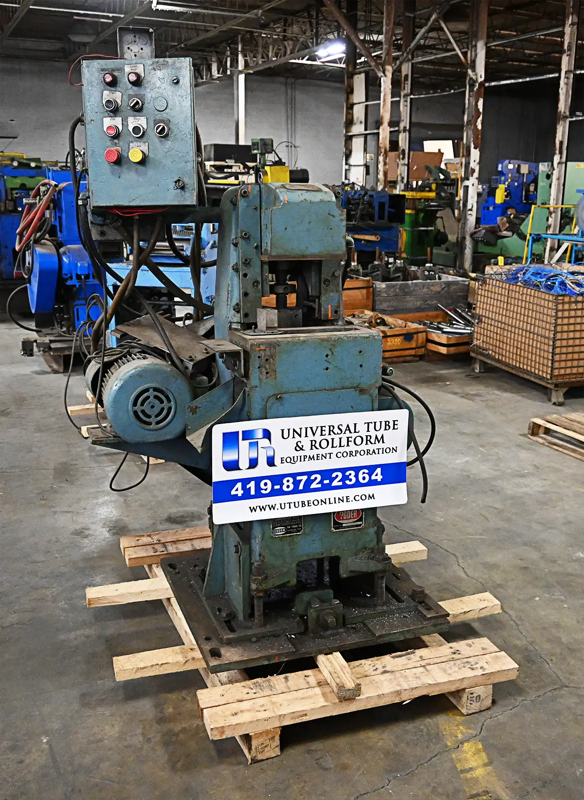 25 Ton, Yoder #P25, cut-off press, 2.25 stroke, 6" SH - Image 5