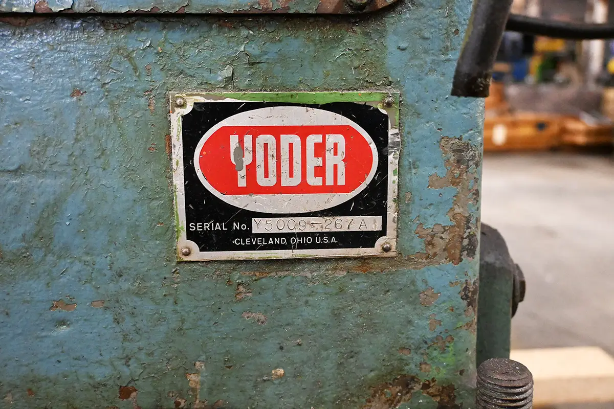 25 Ton, Yoder #P25, cut-off press, 2.25 stroke, 6" SH - Image 6