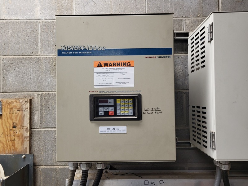 15 HP Toshiba, VT130G2U5160, Transistor Inverter/Variable Speed Drive (VSD), 19 Amps, 575 V, 3 phase - Image 1