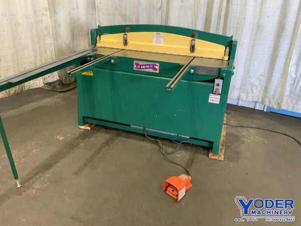 16 gauge x 4.4' National #NH5216, hydraulic squaring shear, 26" back gauge, 3 HP, 25 SPM, 2003 - Image 8