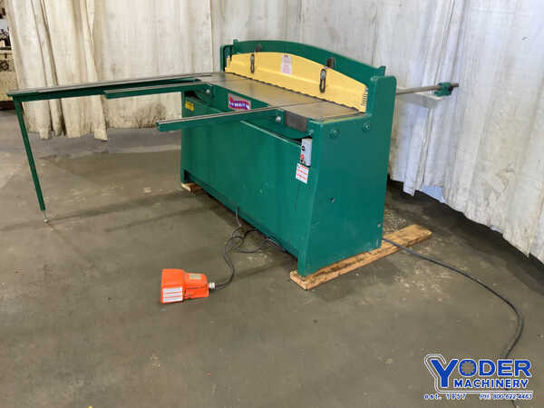 16 gauge x 4.4' National #NH5216, hydraulic squaring shear, 26" back gauge, 3 HP, 25 SPM, 2003 - Image 9