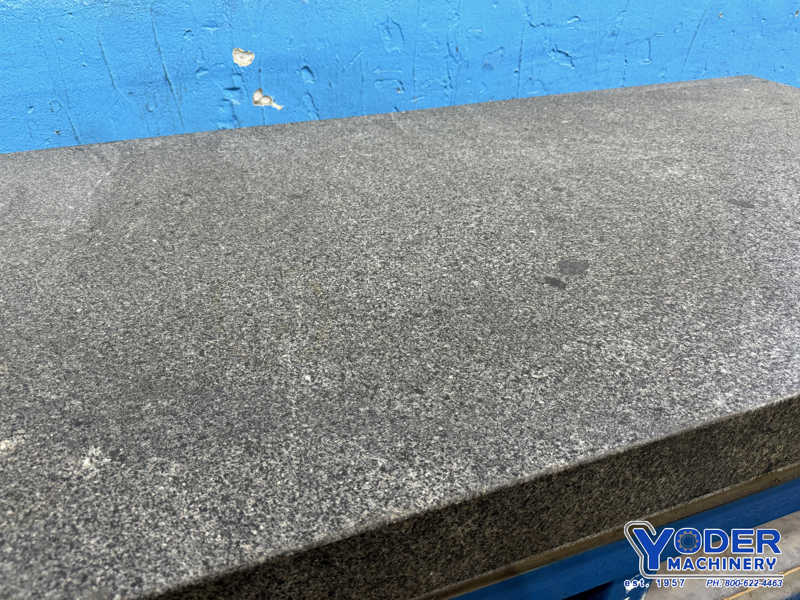 36" x 72" x 8-1/2" Challenge, granite surface plate with stand, grade B, gray color, 4 ledges - Image 2