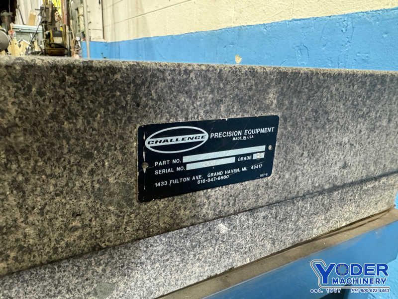 36" x 72" x 8-1/2" Challenge, granite surface plate with stand, grade B, gray color, 4 ledges - Image 5