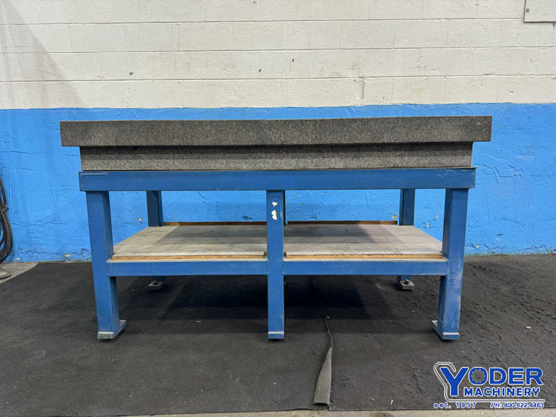 36" x 72" x 8-1/2" Challenge, granite surface plate with stand, grade B, gray color, 4 ledges - Image 6