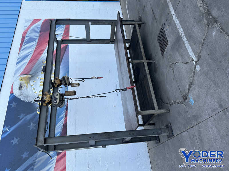 Lodestar, 12' shop made crane system with (2) 1 ton CM electric hoist - Image 4