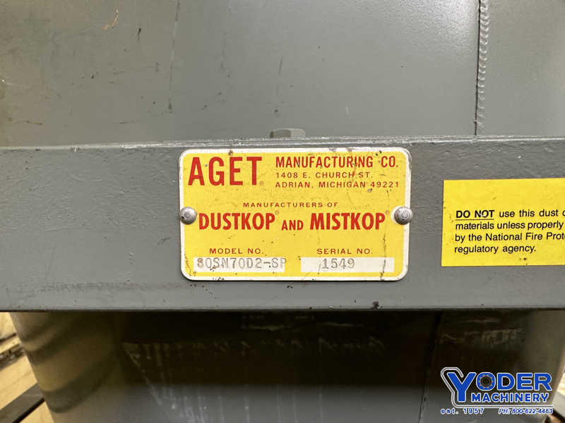 6000 cfm Aget Dustkop #FT64-SP, blower, 10 HP - Image 4