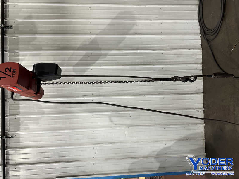 .5 Ton, Dayton #3Y873, electric chain hoist, 16' lifting height, pendant Control, chain box, 1/2 HP - Image 3