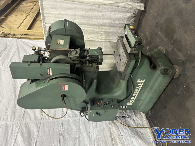 40 Ton, Rousselle #4G, back geared press, 3" stroke, 13" Shut Height, air clutch & brake, 5 HP, 45 SPM - Image 3