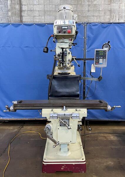 Acer #eMill-3VKH, vertical mill, 2-Axis Newall C-80 digital read out, 10" x50"table, 3 HP, 4500 RPM, 2004 - Image 1