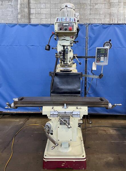 Acer #eMill-3VKH, vertical mill, 2-Axis Newall C-80 digital read out, 10" x50"table, 3 HP, 4500 RPM, 2004 - Image 7