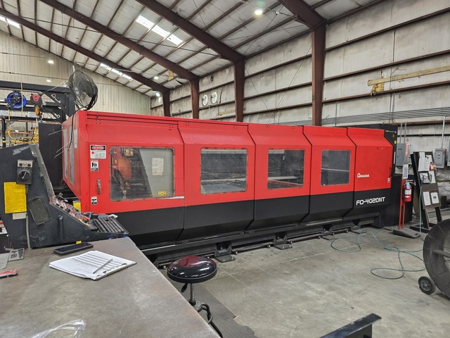 Amada #FO4020NT, CNC Co2 laser, 6' x12'tbl., 4000 watt, 174" X, 80.7"Y, 7.8"Z, Amada NT, chiller, dust - Image 1