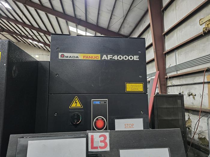 Amada #FO4020NT, CNC Co2 laser, 6' x12'tbl., 4000 watt, 174" X, 80.7"Y, 7.8"Z, Amada NT, chiller, dust - Image 2