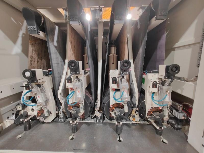 43" DMC #Unisand-K, 4-Head Wide Belt, 44" x 103" abrasive belt, 11- 60 FPM, 5.5 HP, 2007 - Image 10