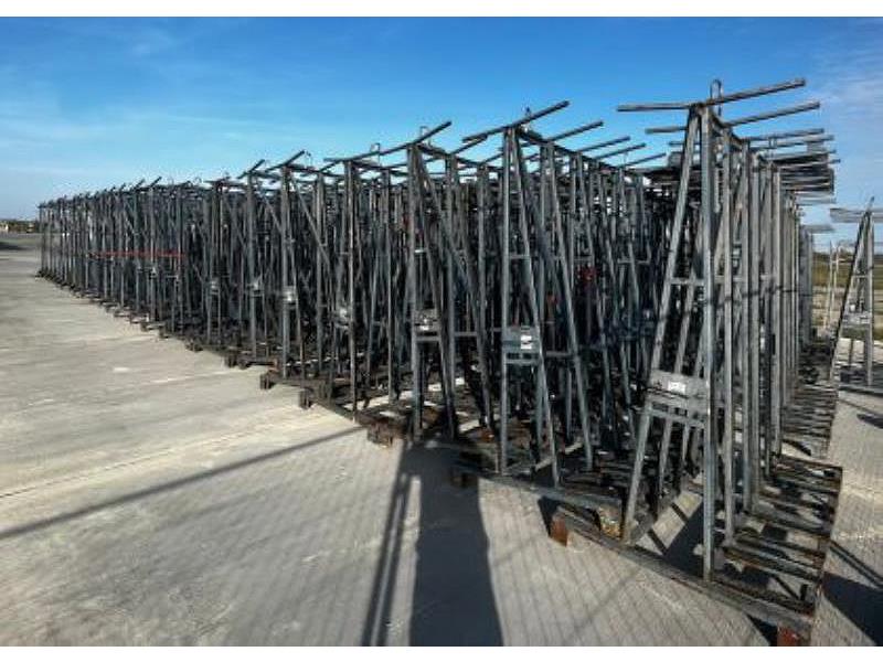 Double Sided A Racks, Glass Storage, 1100 mm width x 2000 mm L x 2400 mm H, 340 mm Frame depth, 1500 kg Load - Image 1