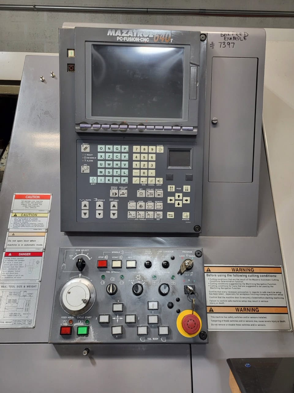 Mazak #Super-Quick-Turn-200MY, CNC Turning Center, 20.6" swing, 11.8" turning diameter, 8" chuck, 2"  bar - Image 6