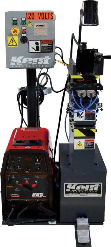 10" x .1" Kent / Tesco #10-135-PMA, shear end welder, air clamps, new - Image 2