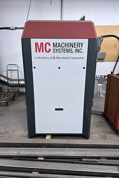Mitsubishi #ML3015GX-F40D, fiber laser, 4000 watts, 122" X, 61.61" Y, 4.72" Z, chiller, dust collector, 2021 - Image 3