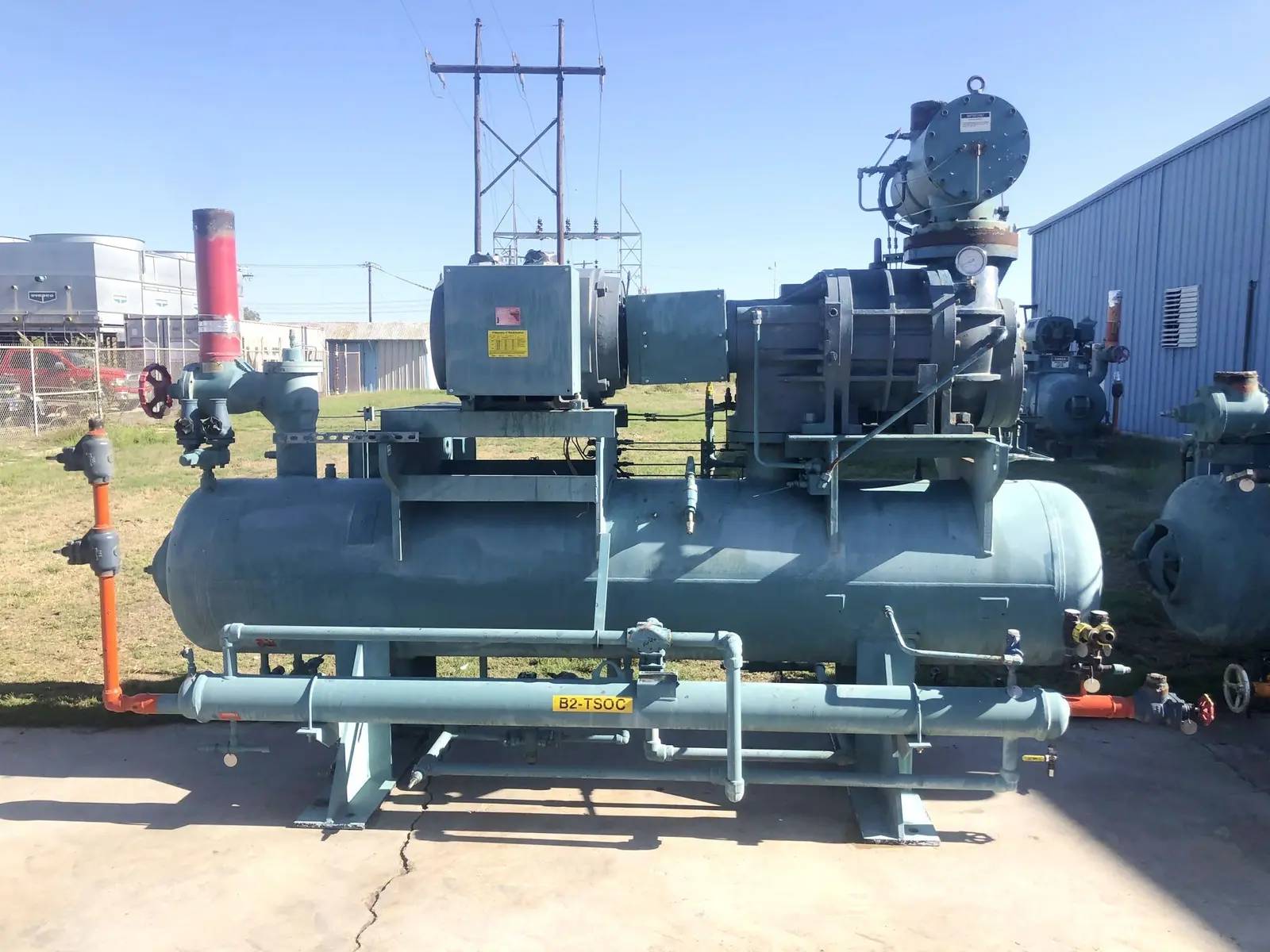 300 HP Frick #RDB-II-316B, screw booster compressor, 300 psi, Fr.445TS, 460 V., 3-phase, 340 amps, 3570 RPM - Image 4