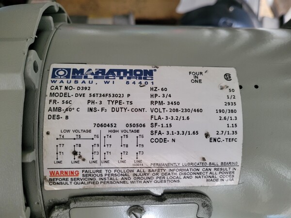 30 HP 1750/2300 RPM General Electric 5CD174RC, Frame CD288ATC, shunt, 500 VA, rebuilt - Image 2