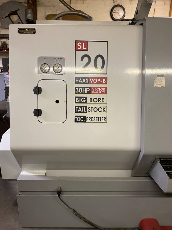 Haas #SL-20T Big Bore, CNC turning center, 23" swing, 24" centers, 2.5" bar, 3-jaw 10" chuck, 2007 - Image 1