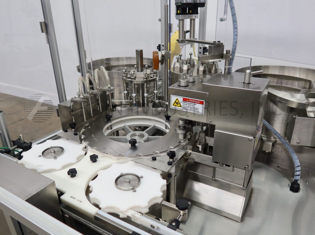 Cozzoli #RM110, automatic, inline, intermittent motion Stainless Steel monoblock, fill, plug & screw capacity - Image 2