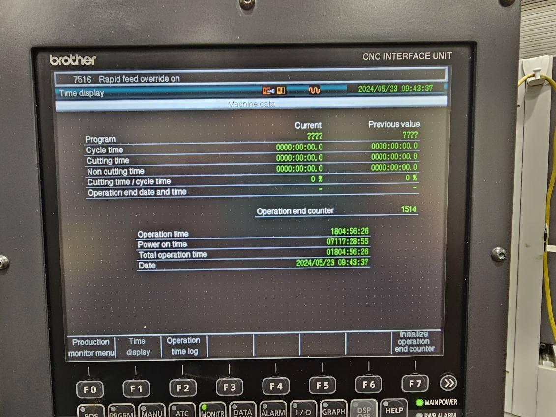 Brother #Speedio-S700X1, drill & tap, 21 ATC, 27.6" X, 15.7" Y, 11.8" Z, 10k RPM, BT30, 13.5 HP, 4-Axis - Image 4
