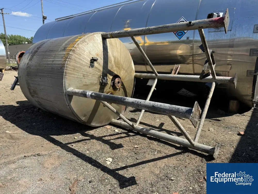 1200 gallon Precision Stainless Reactor, 304 Stainless Steel, 50/150 psi, 72" diameter x 72" straight side - Image 3