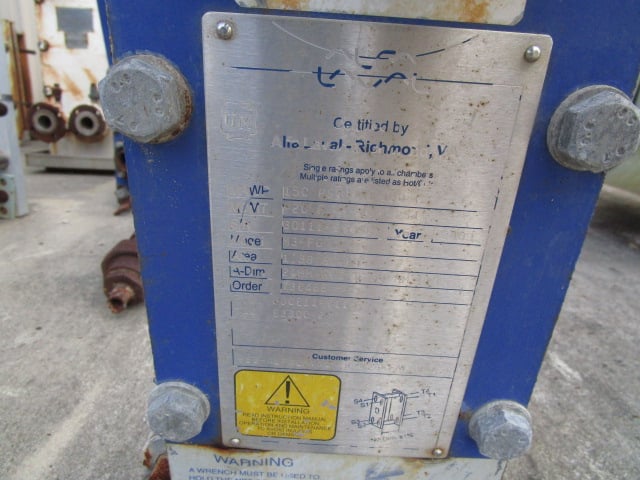 1 sq.ft., Alfa-Laval, M3-FG, small seed fermentor cooler, 150 psi, .60mm plate thickness - Image 3