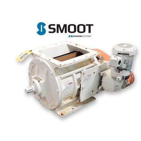 13" x 13" Smoot Co. #FT16 Magnum Systems rotary airlock valve, Carbon Steel rotor with cast iron housing, 1.5 - Image 1
