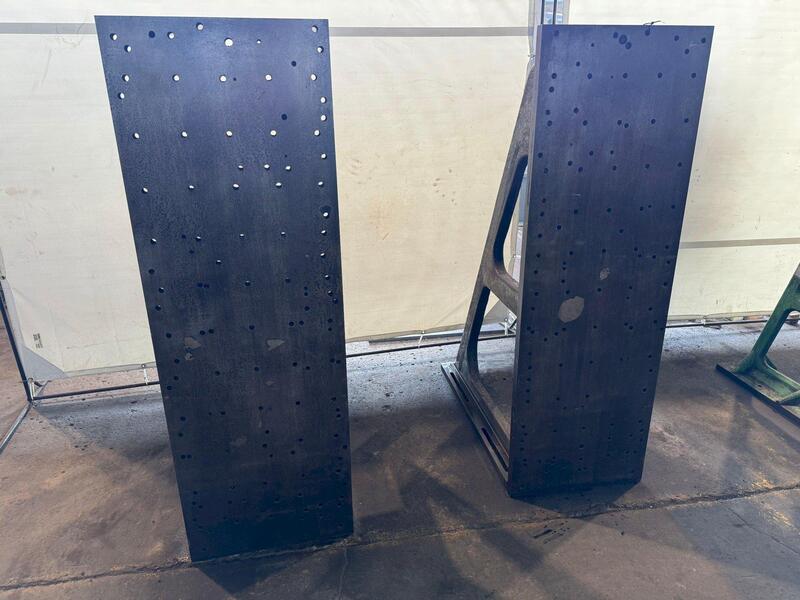 24" x 72" x 48" Angle Plate Set, drilled & tapped holes - Image 1