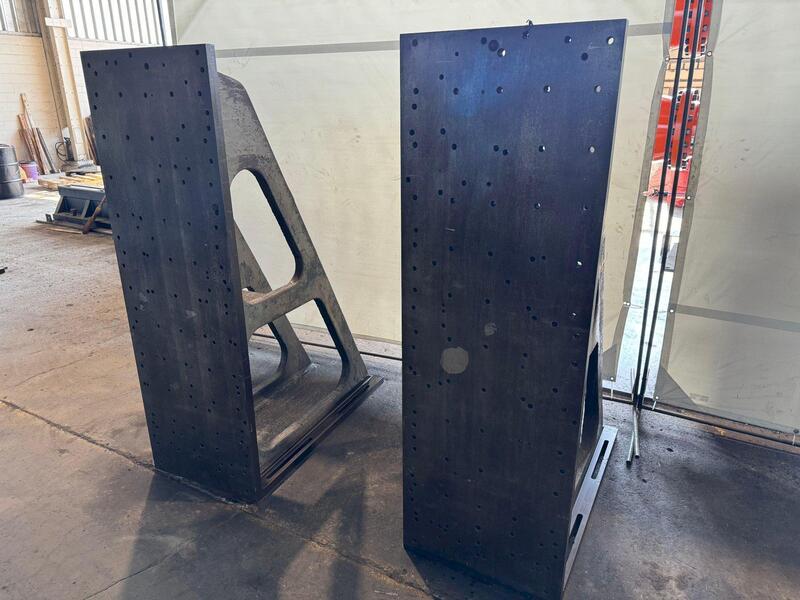 24" x 72" x 48" Angle Plate Set, drilled & tapped holes - Image 2