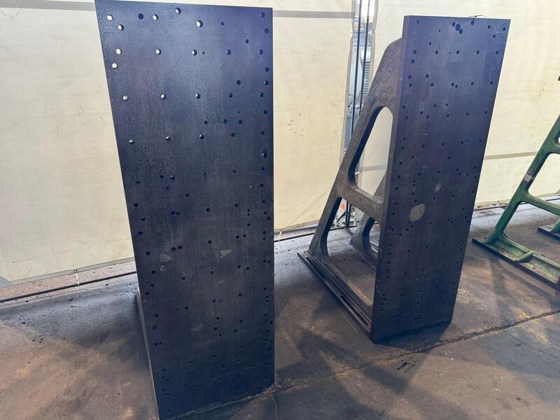 24" x 72" x 48" Angle Plate Set, drilled & tapped holes - Image 3