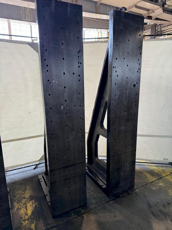 20" x 100" x 38" Angle Plate Set, drilled & tapped holes - Image 2