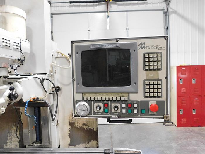 Milltronics #MB-20A, 16" x 54" table, 40" X, 20" Y, 24" Z, 60-4000 RPM, #40, 7.5 HP, Centurian VI, power draw - Image 3
