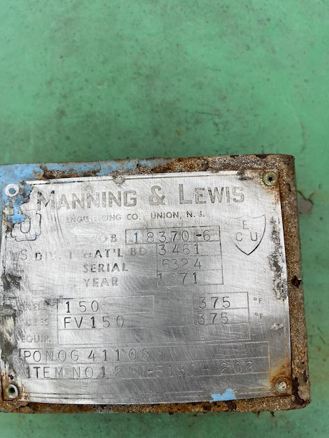 264 sq.ft., 150 psi, Manning & Lewis, Exchanger, 150FV psi, 375 °F - Image 4