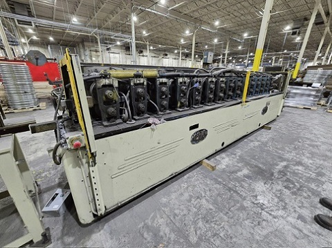 16 Stand, Tishken #16-MW-2, rollforming line, 2" arbor, 8" roll space, 20 HP, American mandrel uncoiler - Image 3