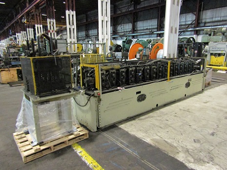 16 Stand, Tishken #16-MW-2, rollforming line, 2" arbor, 8" roll space, 20 HP, American mandrel uncoiler - Image 4