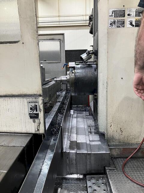 4.3" Toshiba #BTD-110R16, Fanuc 16M, 79" X, 71" Y, 57, " Z, full 4th, coolant thru, 1996 - Image 3