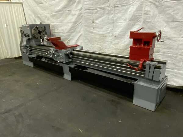 36" x 144" LeBlond #Regal, raised bed engine lathe, 28" swing over cross slide, 4-jaw 18" chuck, 20 HP - Image 1