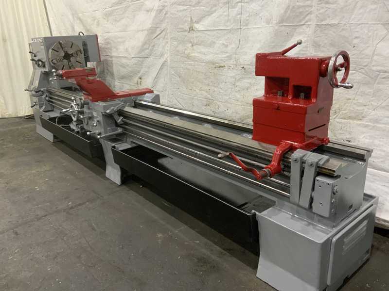 36" x 144" LeBlond #Regal, raised bed engine lathe, 28" swing over cross slide, 4-jaw 18" chuck, 20 HP - Image 3