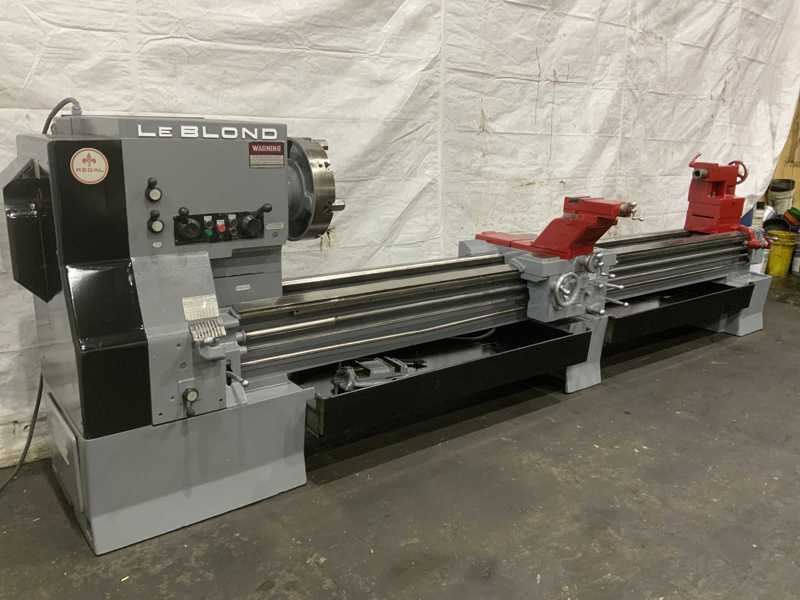 36" x 144" LeBlond #Regal, raised bed engine lathe, 28" swing over cross slide, 4-jaw 18" chuck, 20 HP - Image 5