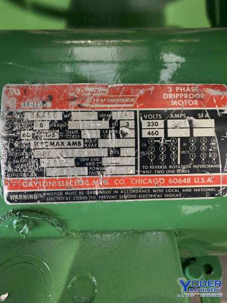 4000 lb. Durant #4816CO, motorized coil cradle, 16" coil width, 48" outside dimension, serial #5380 - Image 6