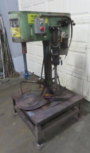 Schold, laboratory bow tie mixer, pneumatic raise, 3 HP, vari-speed, 150-1325 RPM - Image 1