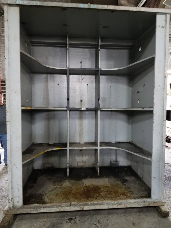 84" x 98" H x 55" D Heavy box style angle plates, pair - Image 3