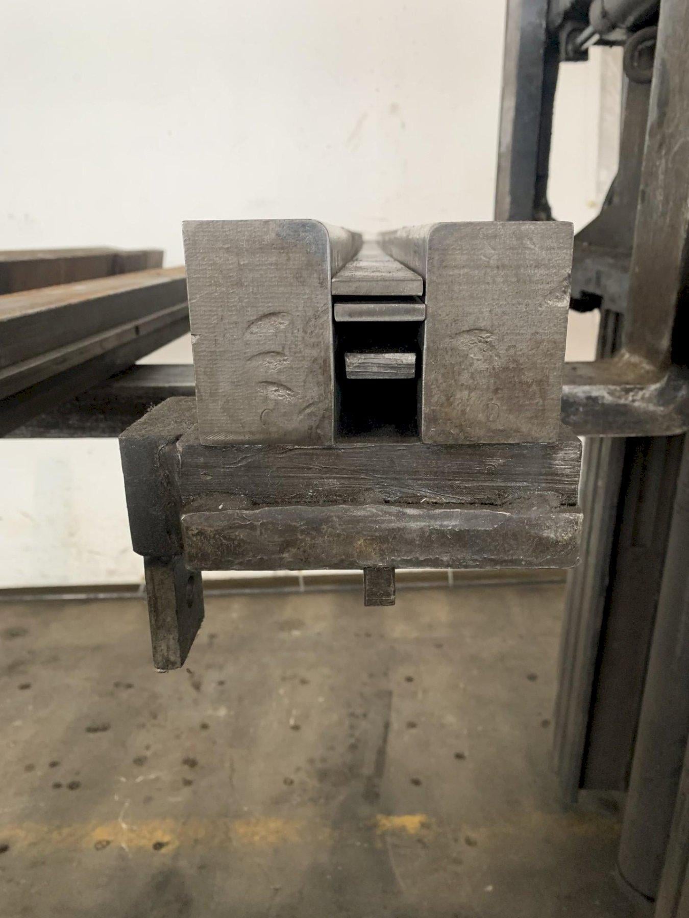 70" L, Press Brake Spring Loaded Hemming Die, 5.25" width, 3" height, 1.25" x3" opening - Image 1