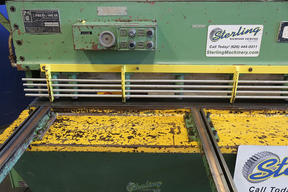 10 gauge x 10' DiAcro, hydraulic shear, 13 holddowns, 14" throat, front operated power back gauge w/ - Image 6